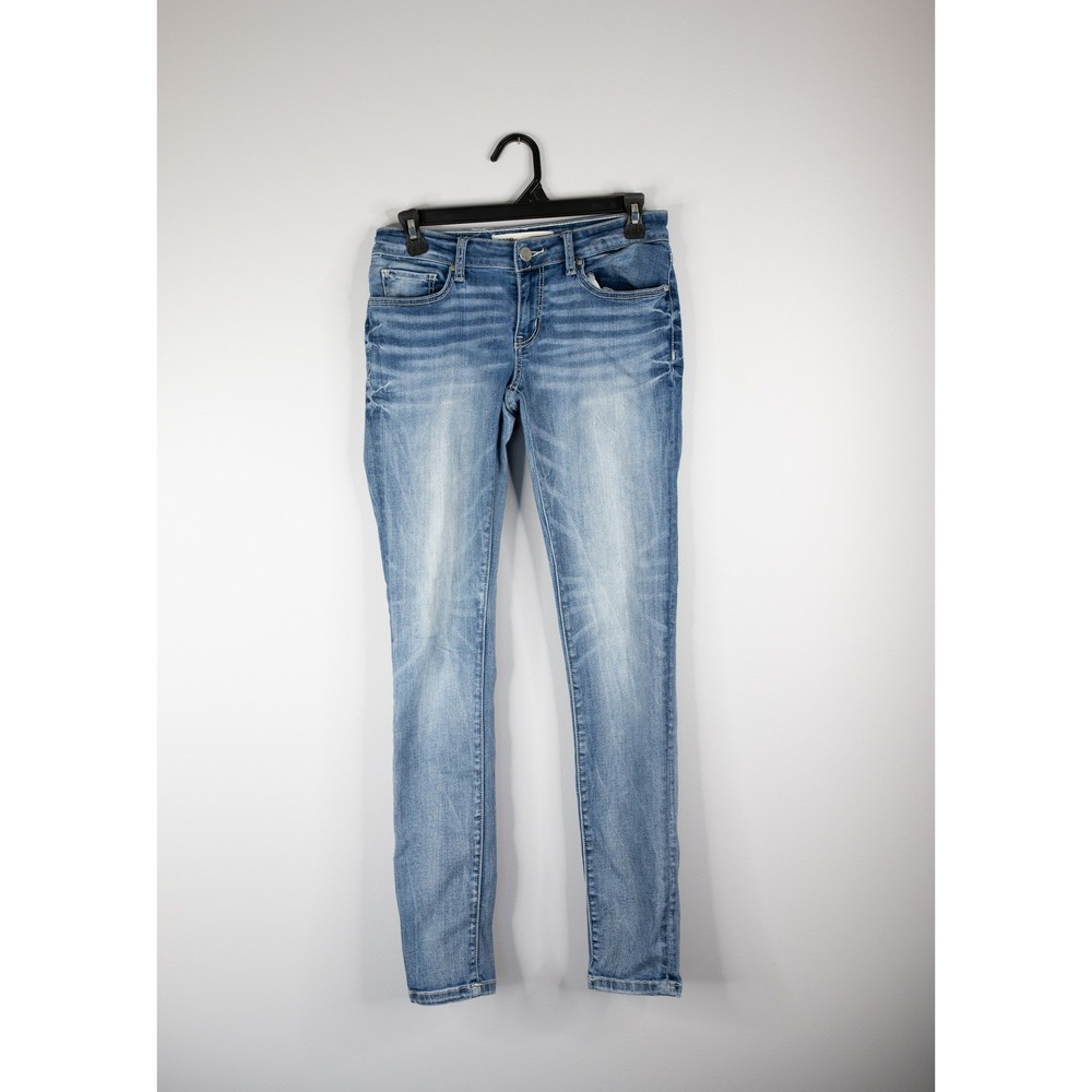 BKE Stella Skinny Jeans Women 26x31.5 Blue Good Low Rise Slim Fit Denim
